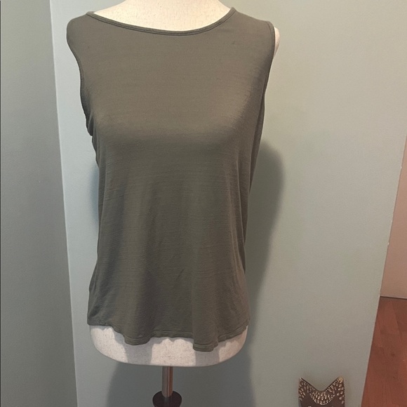Papermoon Khaki Sleeveless Tank Top - Picture 1 of 3